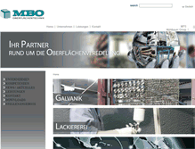 Tablet Screenshot of mbo-gmbh.com